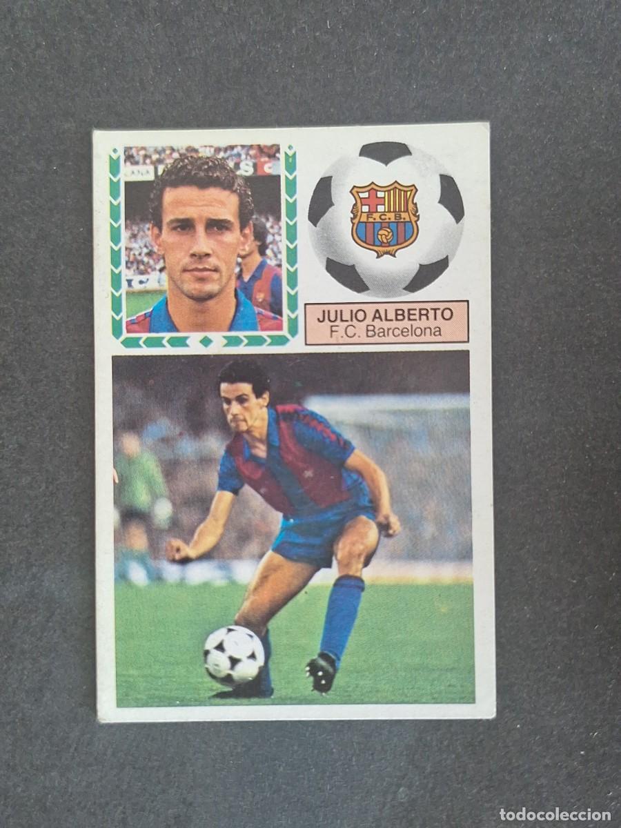 Cromos de f&uacute;tbol: L6 JULIO ALBERTO F. C. BARCELONA LIGA ESTE 1983 1984 83 84 DESPEGADO RECUPERADO