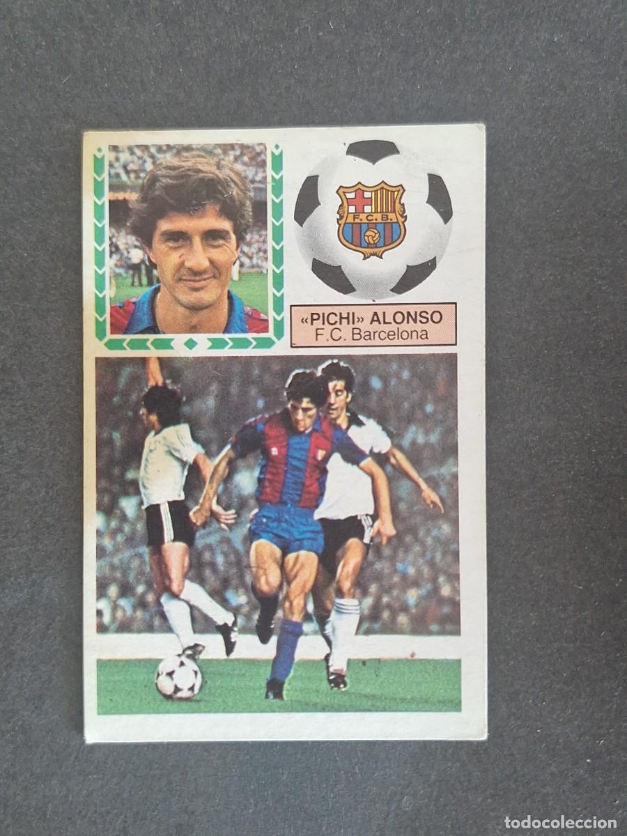 Cromos de f&uacute;tbol: L6 PICHI ALONSO F. C. BARCELONA LIGA ESTE 1983 1984 83 84 DESPEGADO RECUPERADO
