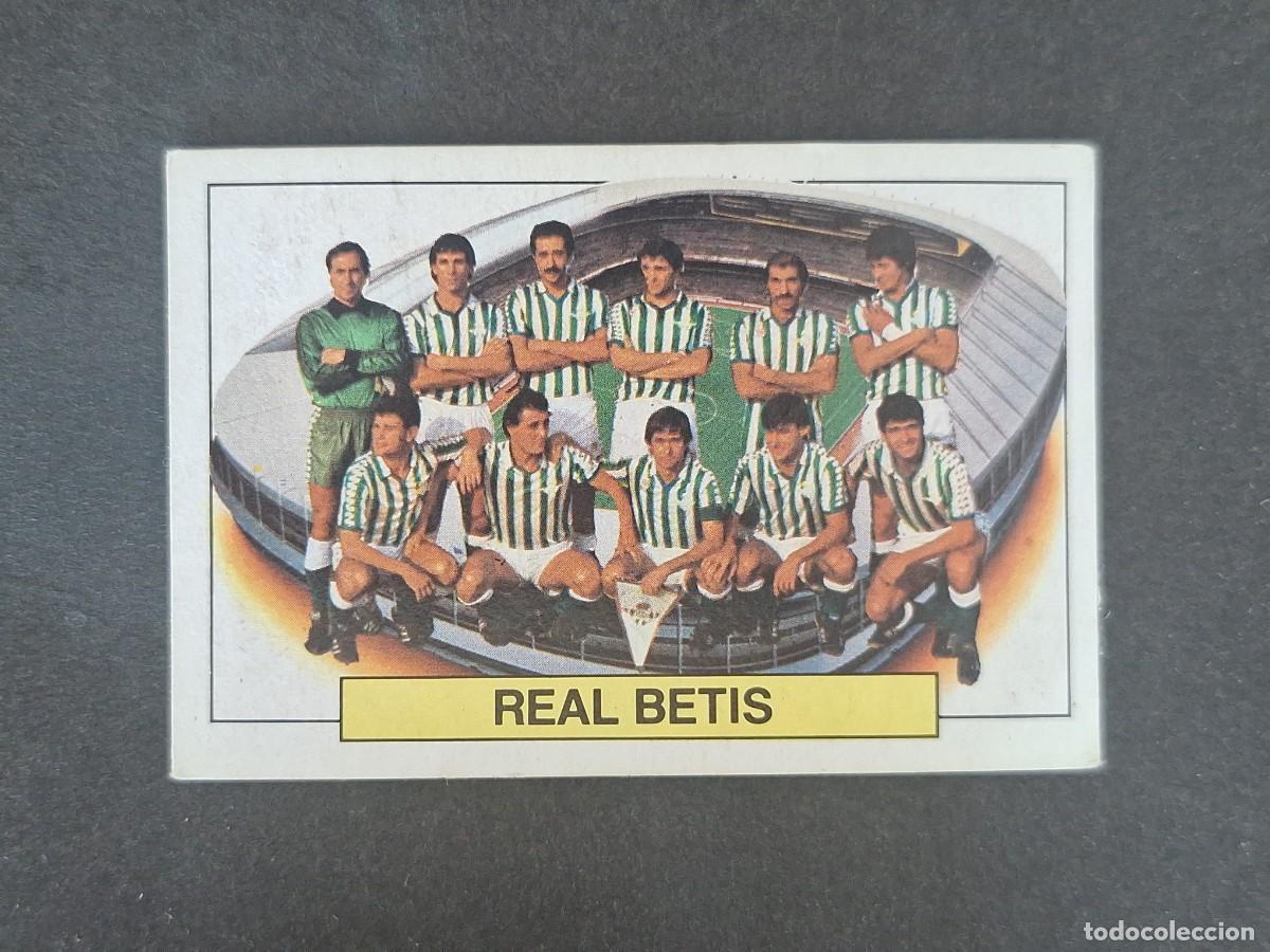 Cromos de f&uacute;tbol: L6 ALINEACION EQUIPO REAL BETIS BALOMPIE LIGA ESTE 1983 1984 83 84 DESPEGADO RECUPERADO