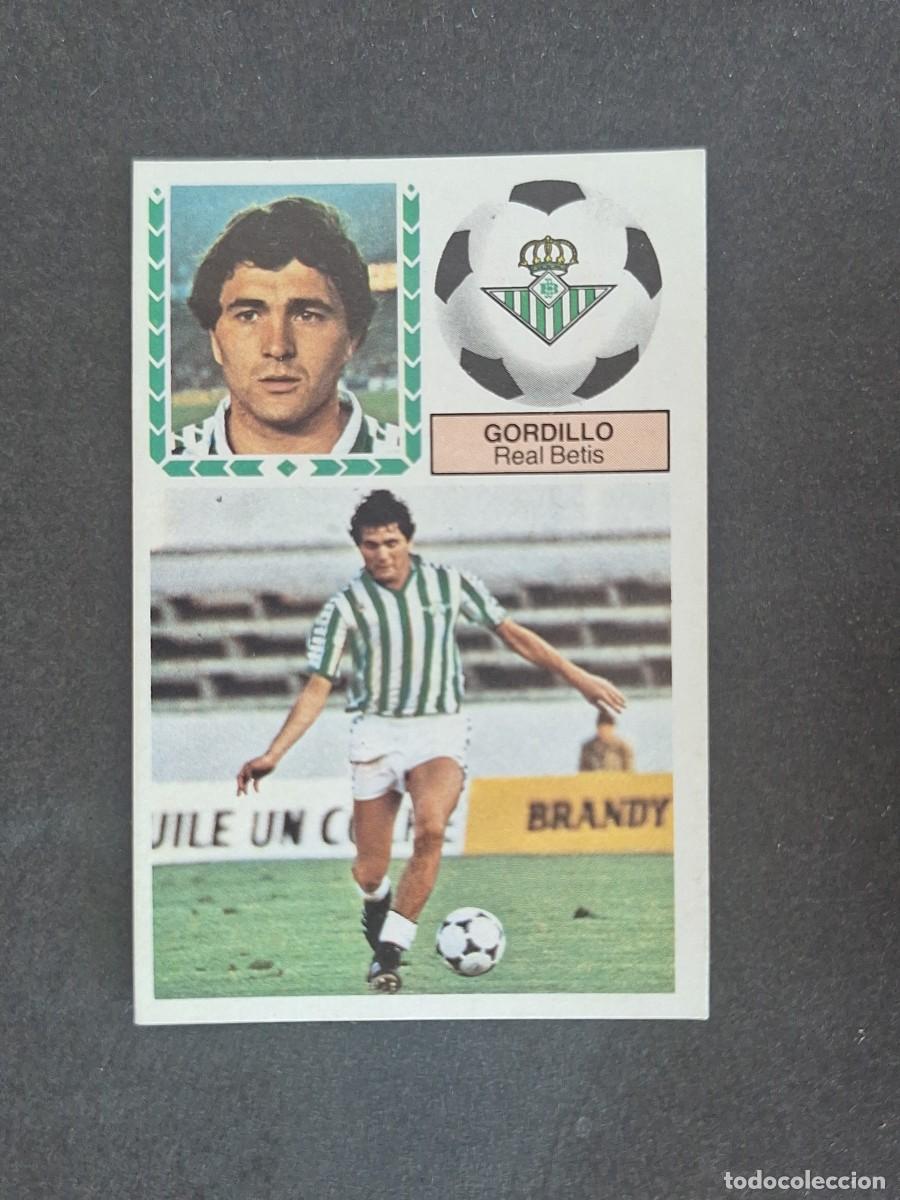 Cromos de f&uacute;tbol: L6 GORDILLO REAL BETIS BALOMPIE LIGA ESTE 1983 1984 83 84 DESPEGADO RECUPERADO