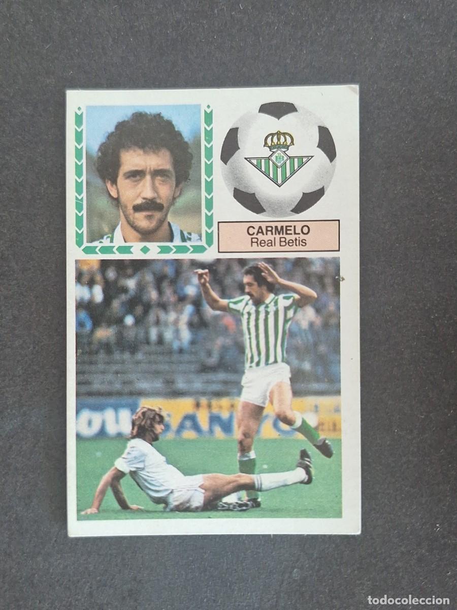 Cromos de f&uacute;tbol: L6 CARMELO REAL BETIS BALOMPIE LIGA ESTE 1983 1984 83 84 DESPEGADO RECUPERADO