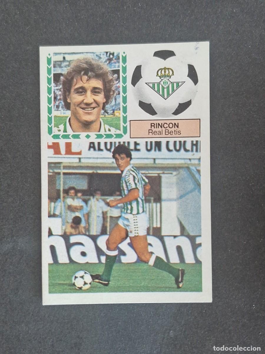 Cromos de f&uacute;tbol: L6 RINCON REAL BETIS BALOMPIE LIGA ESTE 1983 1984 83 84 DESPEGADO RECUPERADO