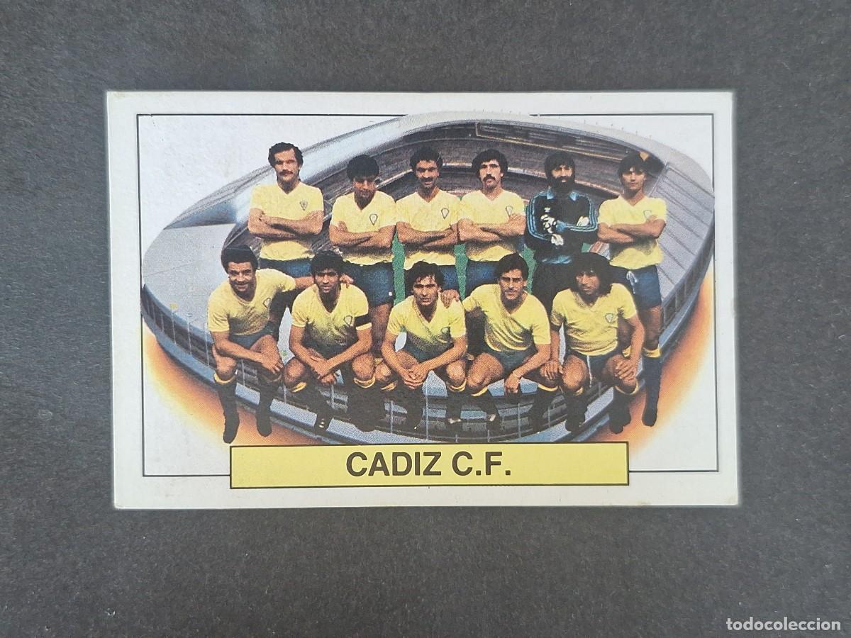 Cromos de f&uacute;tbol: L6 ALINEACION EQUIPO CADIZ C. F. LIGA ESTE 1983 1984 83 84 DESPEGADO RECUPERADO