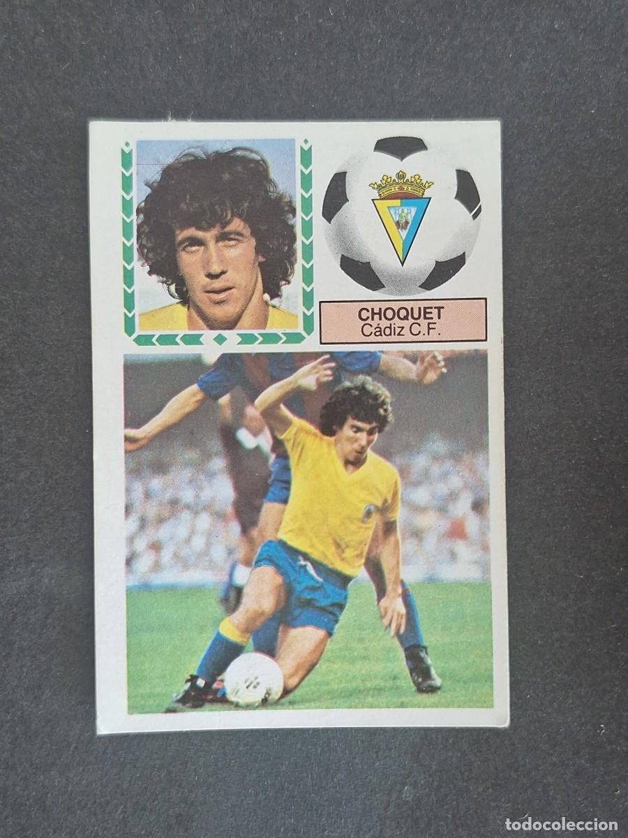 Cromos de f&uacute;tbol: L6 CHOQUET CADIZ C. F. LIGA ESTE 1983 1984 83 84 DESPEGADO RECUPERADO