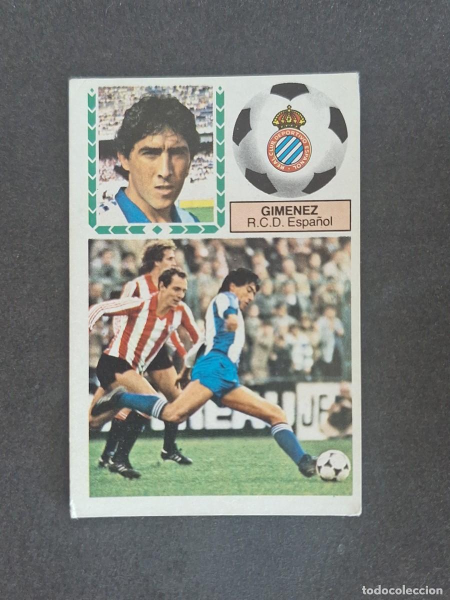Football Stickers: L6 GIMENEZ R. C. D. ESPA&Ntilde;OL LIGA ESTE 1983 1984 83 84 DESPEGADO RECUPERADO