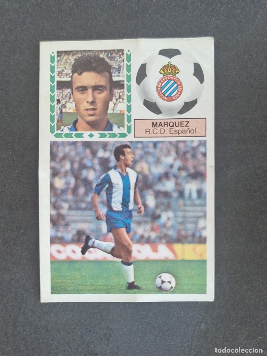 Fu&szlig;ball-Sticker: L6 MARQUEZ R. C. D. ESPA&Ntilde;OL LIGA ESTE 1983 1984 83 84 DESPEGADO RECUPERADO
