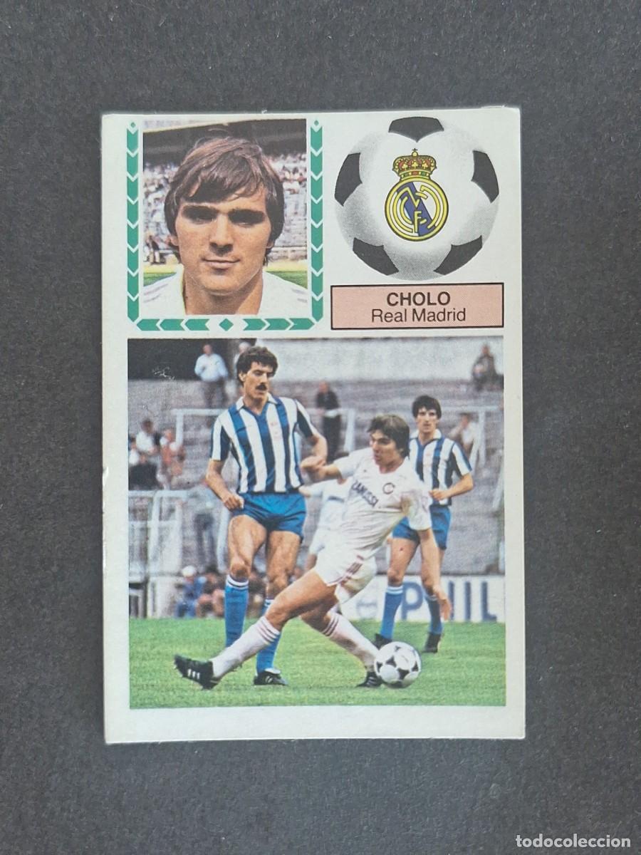 Fu&szlig;ball-Sticker: L6 CHOLO REAL MADRID LIGA ESTE 1983 1984 83 84 DESPEGADO RECUPERADO