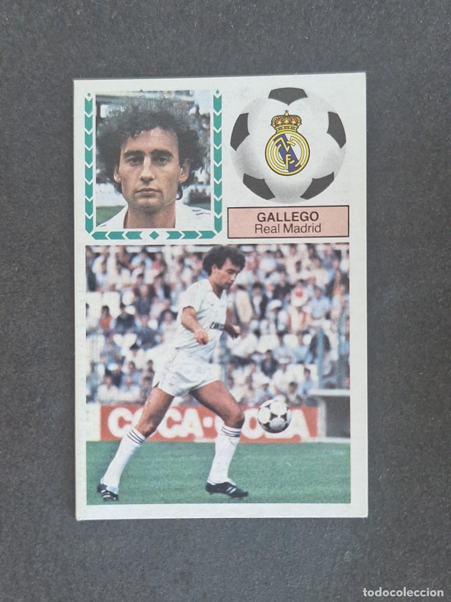 Fu&szlig;ball-Sticker: L6 GALLEGO REAL MADRID LIGA ESTE 1983 1984 83 84 DESPEGADO RECUPERADO