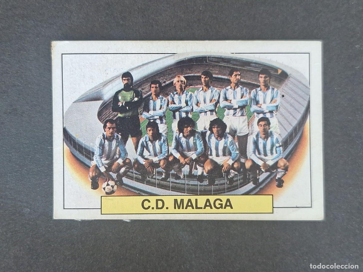 Fu&szlig;ball-Sticker: L6 ALINEACION EQUIPO C. D. MALAGA LIGA ESTE 1983 1984 83 84 DESPEGADO RECUPERADO