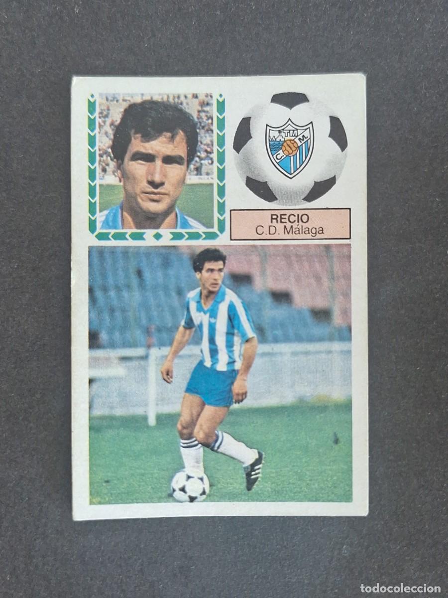 Cromos de f&uacute;tbol: L6 RECIO C. D. MALAGA LIGA ESTE 1983 1984 83 84 DESPEGADO RECUPERADO