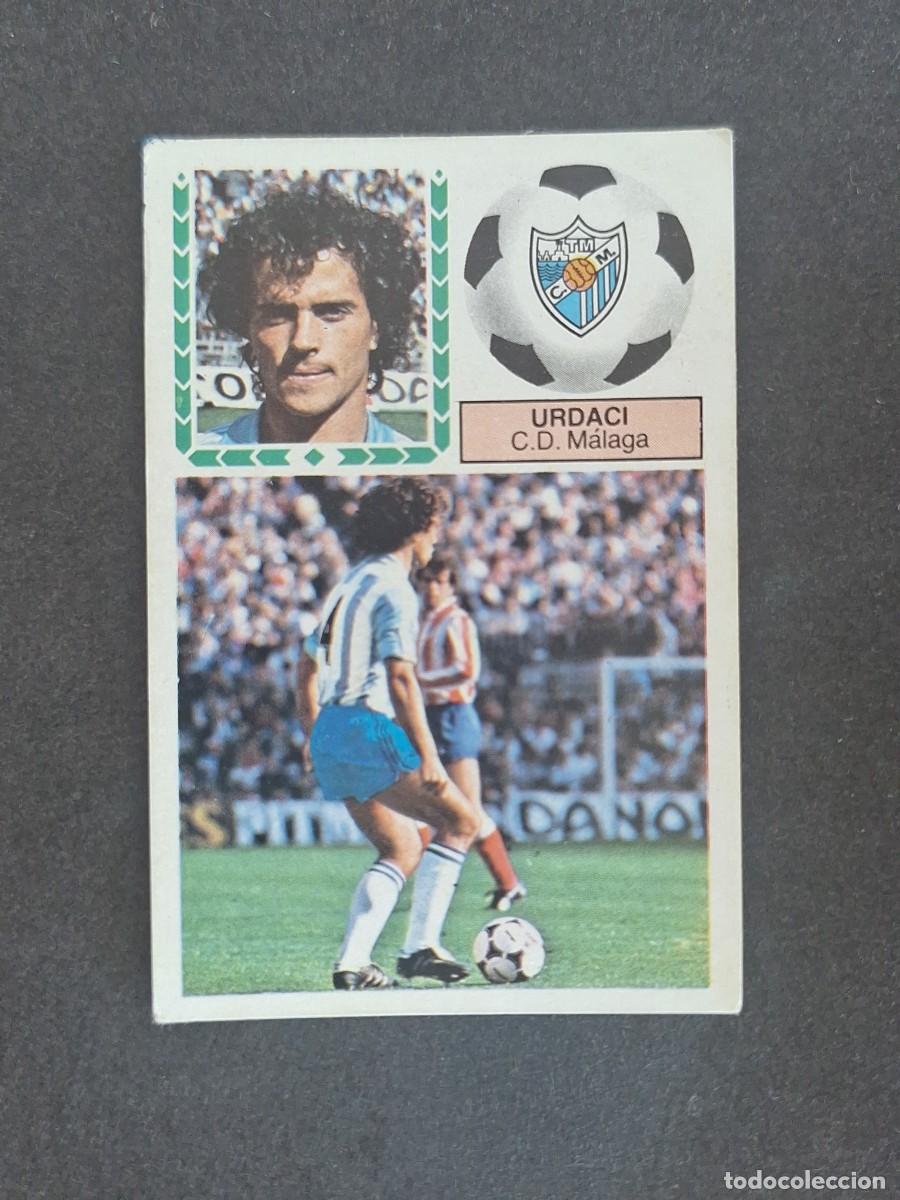 Cromos de f&uacute;tbol: L6 URDACI C. D. MALAGA LIGA ESTE 1983 1984 83 84 DESPEGADO RECUPERADO