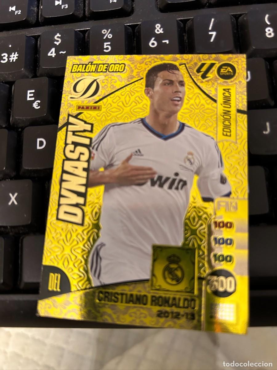 Cromos de f&uacute;tbol: cristiano ronaldo dinasty balon de oro 2012-13 adrenalyn buen estado