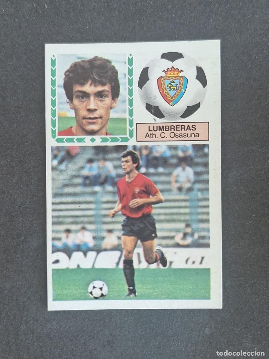 Cromos de f&uacute;tbol: L6 LUMBRERAS C. A. OSASUNA LIGA ESTE 1983 1984 83 84 DESPEGADO RECUPERADO