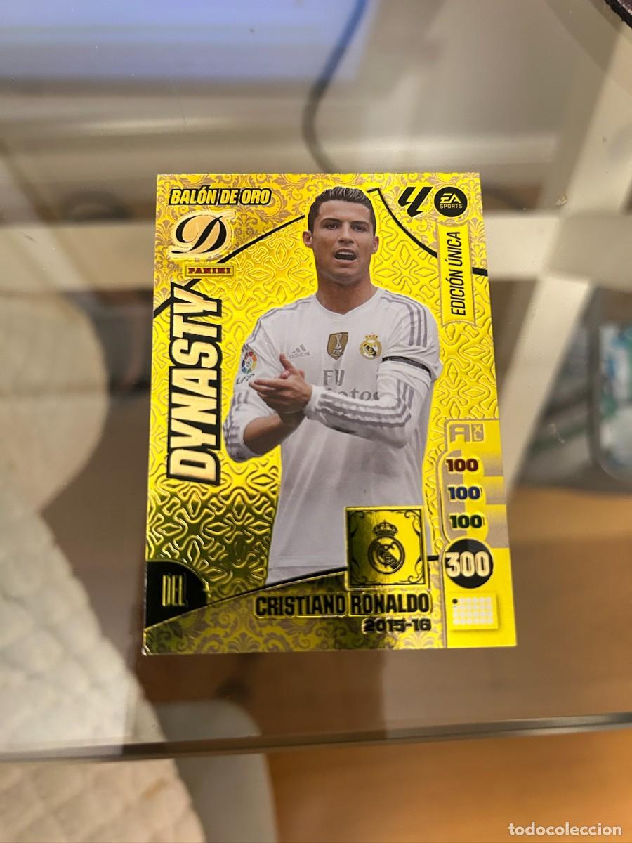 Cromos de f&uacute;tbol: cristiano ronaldo dinasty balon de oro 2015-16 adrenalyn buen estado