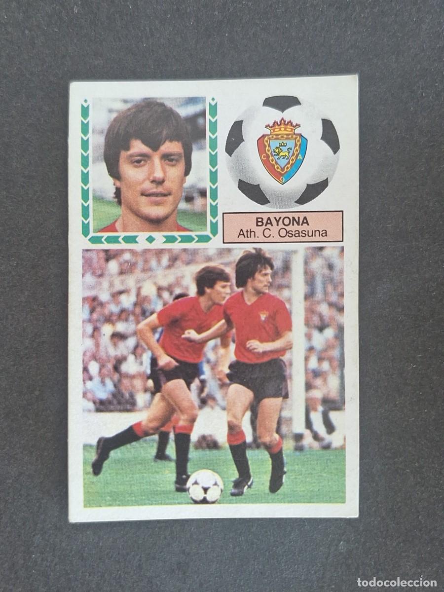 Cromos de f&uacute;tbol: L6 BAYONA C. A. OSASUNA LIGA ESTE 1983 1984 83 84 DESPEGADO RECUPERADO