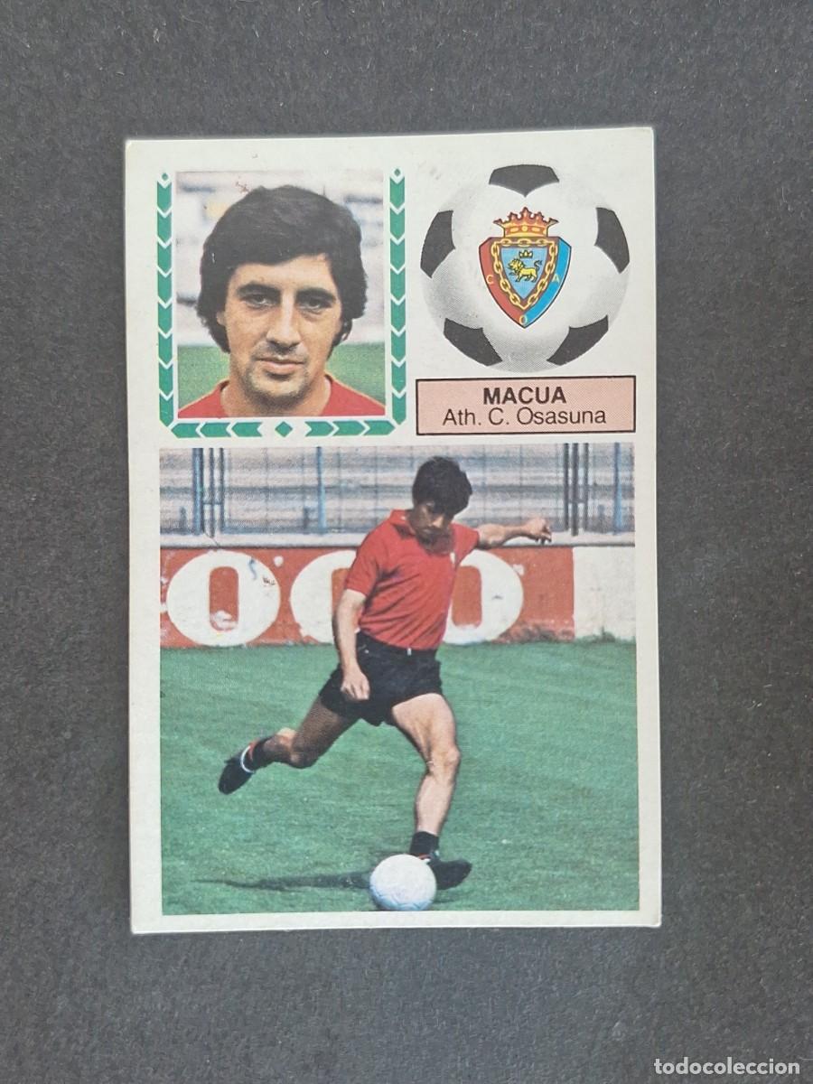 Cromos de f&uacute;tbol: L6 MACUA C. A. OSASUNA LIGA ESTE 1983 1984 83 84 DESPEGADO RECUPERADO