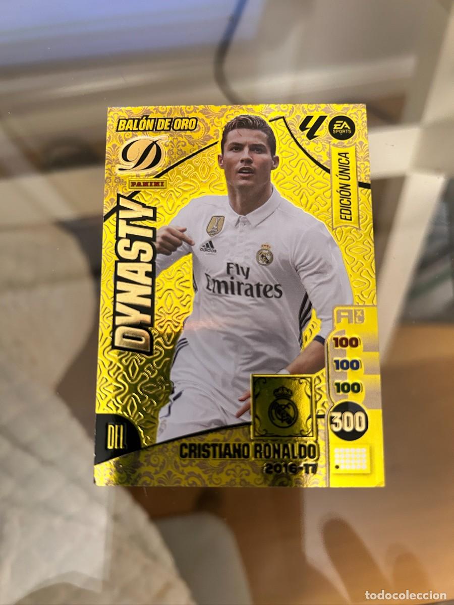 Cromos de f&uacute;tbol: cristiano ronaldo dinasty balon de oro 2016-17 adrenalyn buen estado