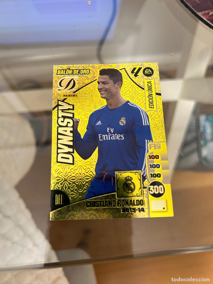 Cromos de f&uacute;tbol: cristiano ronaldo dinasty balon de oro 2013-14 adrenalyn buen estado