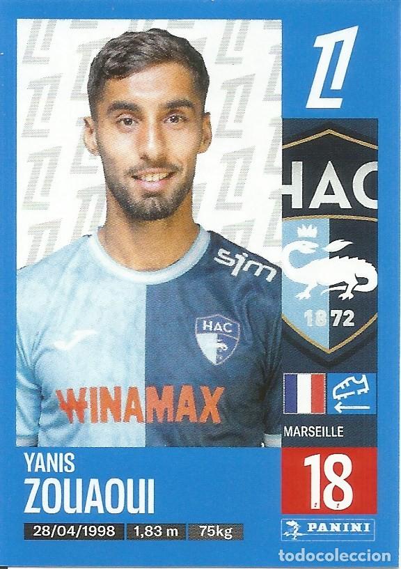 Cromos de f&uacute;tbol: Cromo n.&ordm; 110 - Yanis Zouaoui - Le Havre HAC - Foot 2024 2025 - Ligue 1 McDonald's (Panini) - UNFP