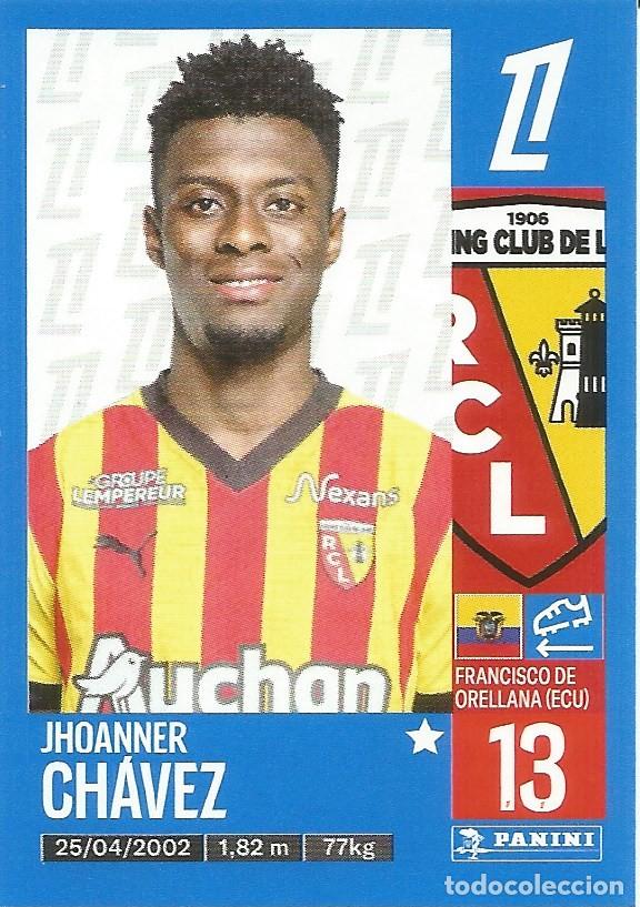 Cromos de f&uacute;tbol: Cromo n.&ordm; 129 - Jhoanner Ch&aacute;vez - RCL Lens - Foot 2024 2025 - Ligue 1 McDonald's (Panini) - UNFP