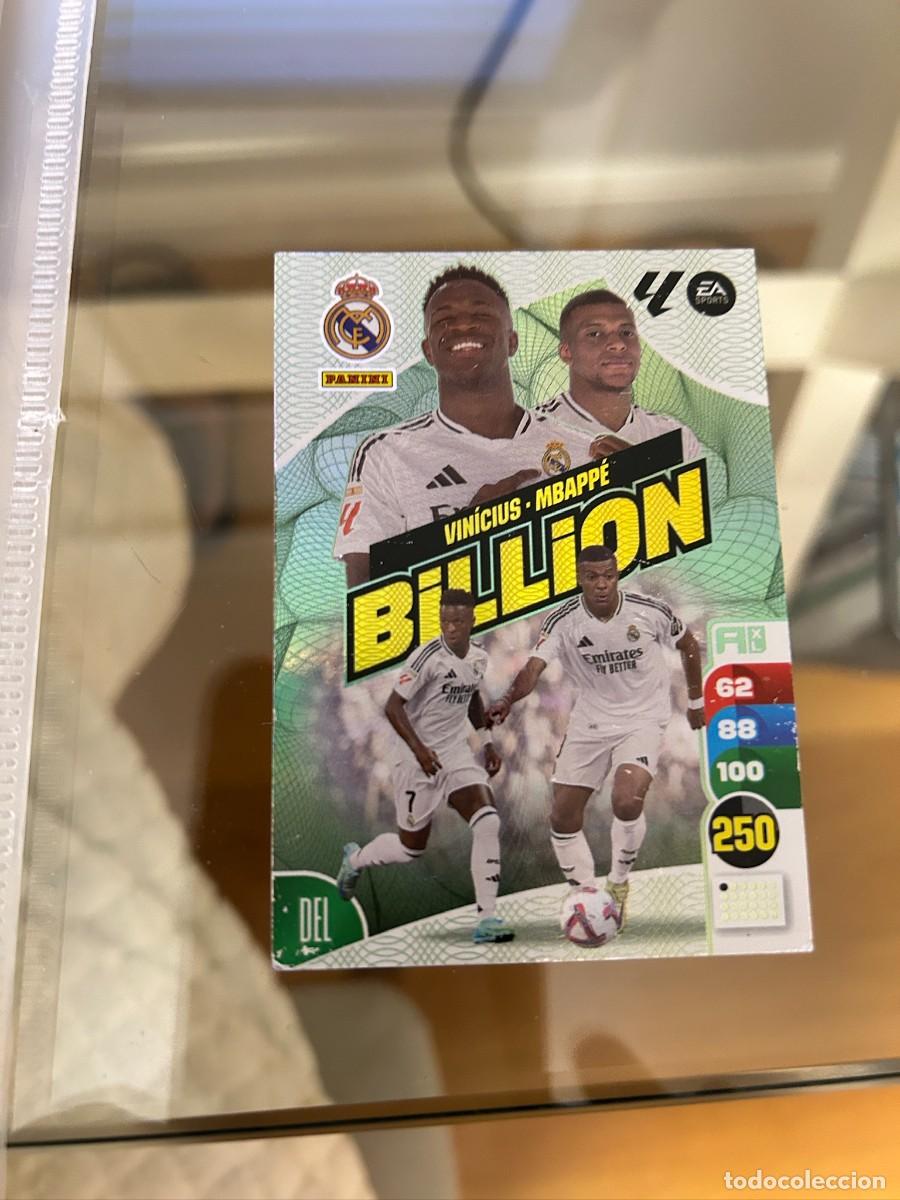 Cromos de f&uacute;tbol: mbappe y vinicius billion adrenalyn 2024-25 buen estado como se ve