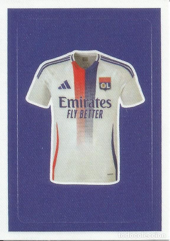 Fu&szlig;ball-Sticker: Cromo n.&ordm; 198 - Camiseta Olympique Lyonnais OL - Foot 2024 2025 - Ligue 1 McDonald's (Panini) - UNFP