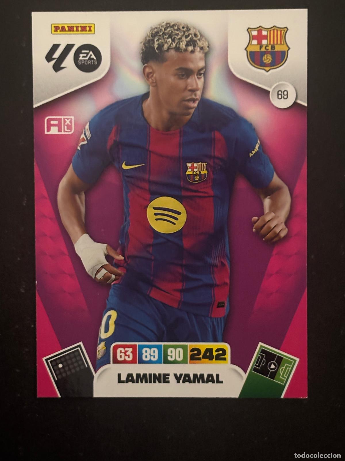 Cromos de f&uacute;tbol: 69 LAMINE YAMAL BARCELONA ADRENALYN XL LALIGA EA SPORTS 25-26 2025-2026 PANINI