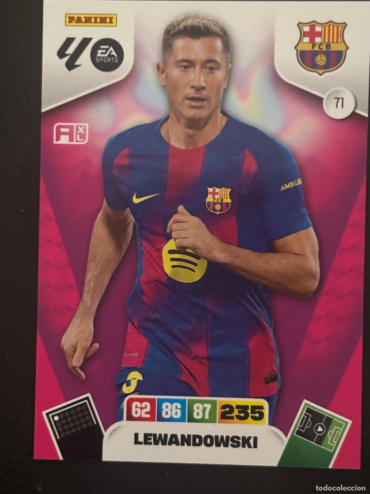 Cromos de f&uacute;tbol: 71 LEWANDOWSKI BARCELONA ADRENALYN XL LALIGA EA SPORTS 25-26 2025-2026 PANINI