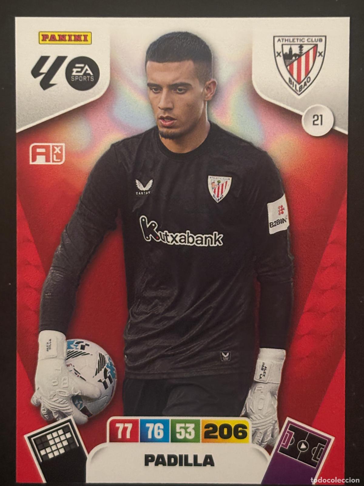 Cromos de f&uacute;tbol: 21 PADILLA AT BILBAO ADRENALYN XL LALIGA EA SPORTS 25-26 2025-2026 PANINI
