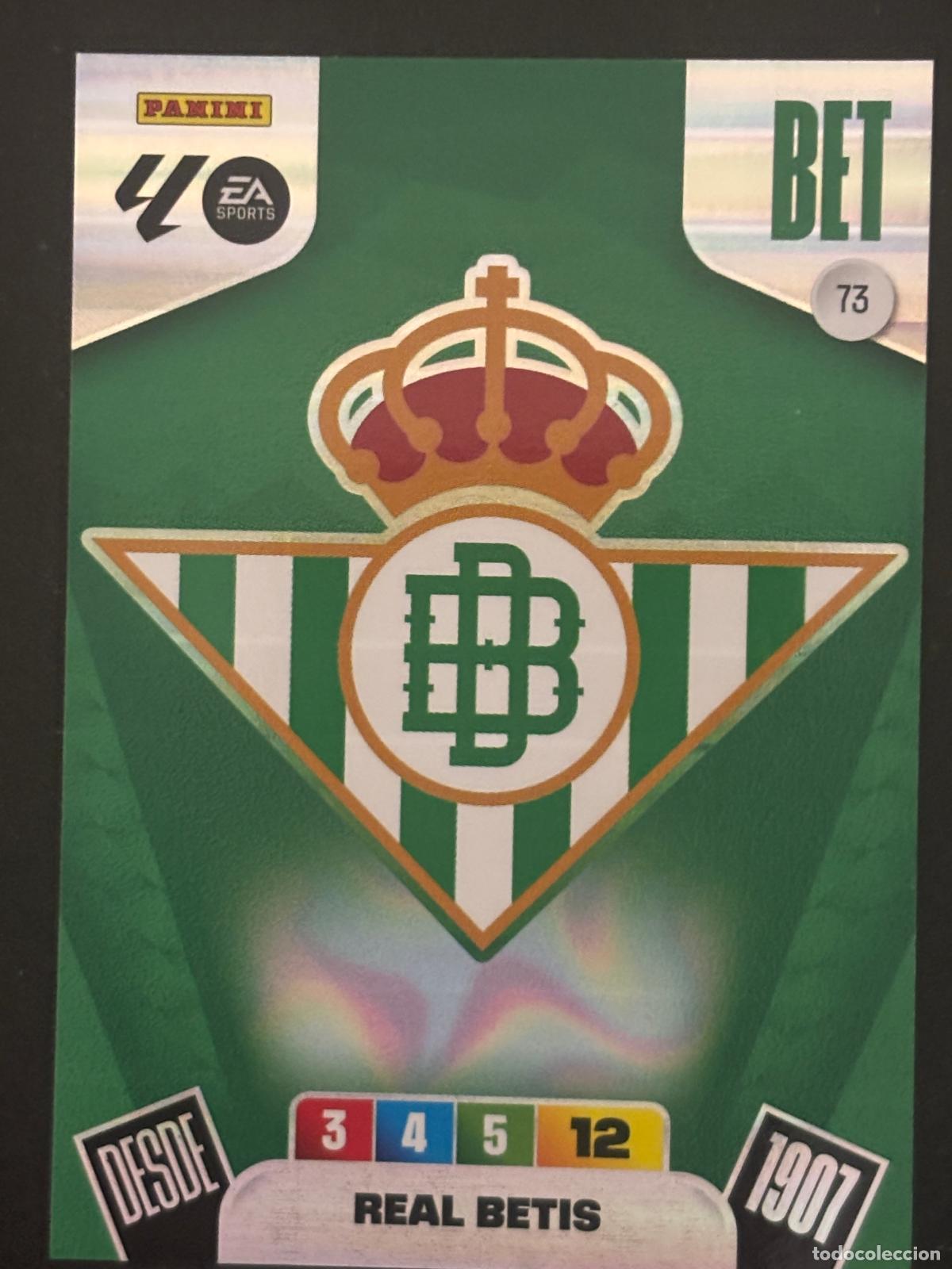 Football Stickers: 73 ESCUDO BETIS ADRENALYN XL LALIGA EA SPORTS 25-26 2025-2026 PANINI
