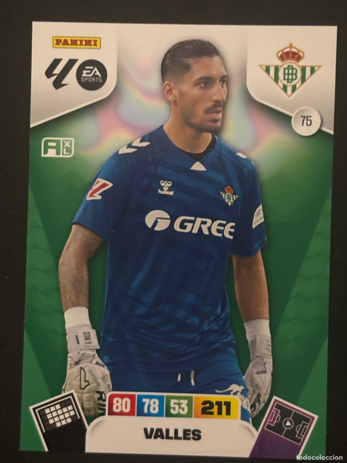 Cromos de f&uacute;tbol: 75 VALLES BETIS ADRENALYN XL LALIGA EA SPORTS 25-26 2025-2026 PANINI