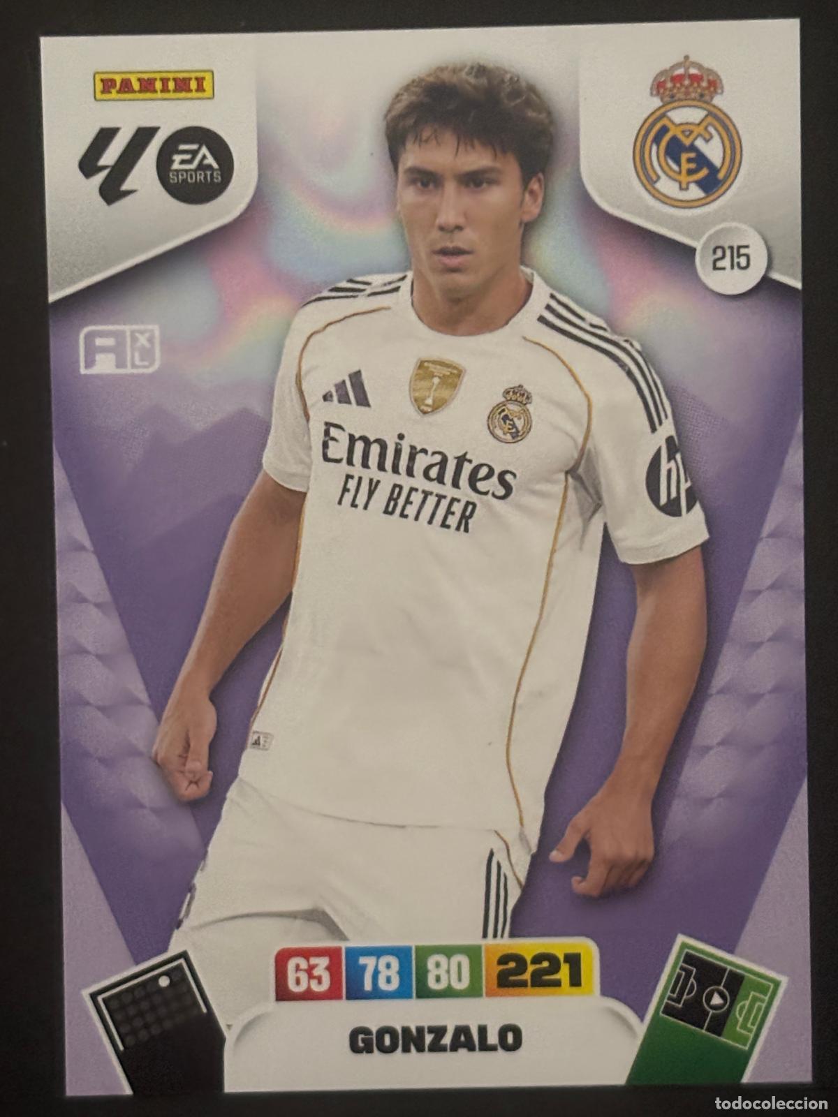 Football Stickers: 215 GONZALO REAL MADRID ADRENALYN XL LALIGA EA SPORTS 25-26 2025-2026 PANINI