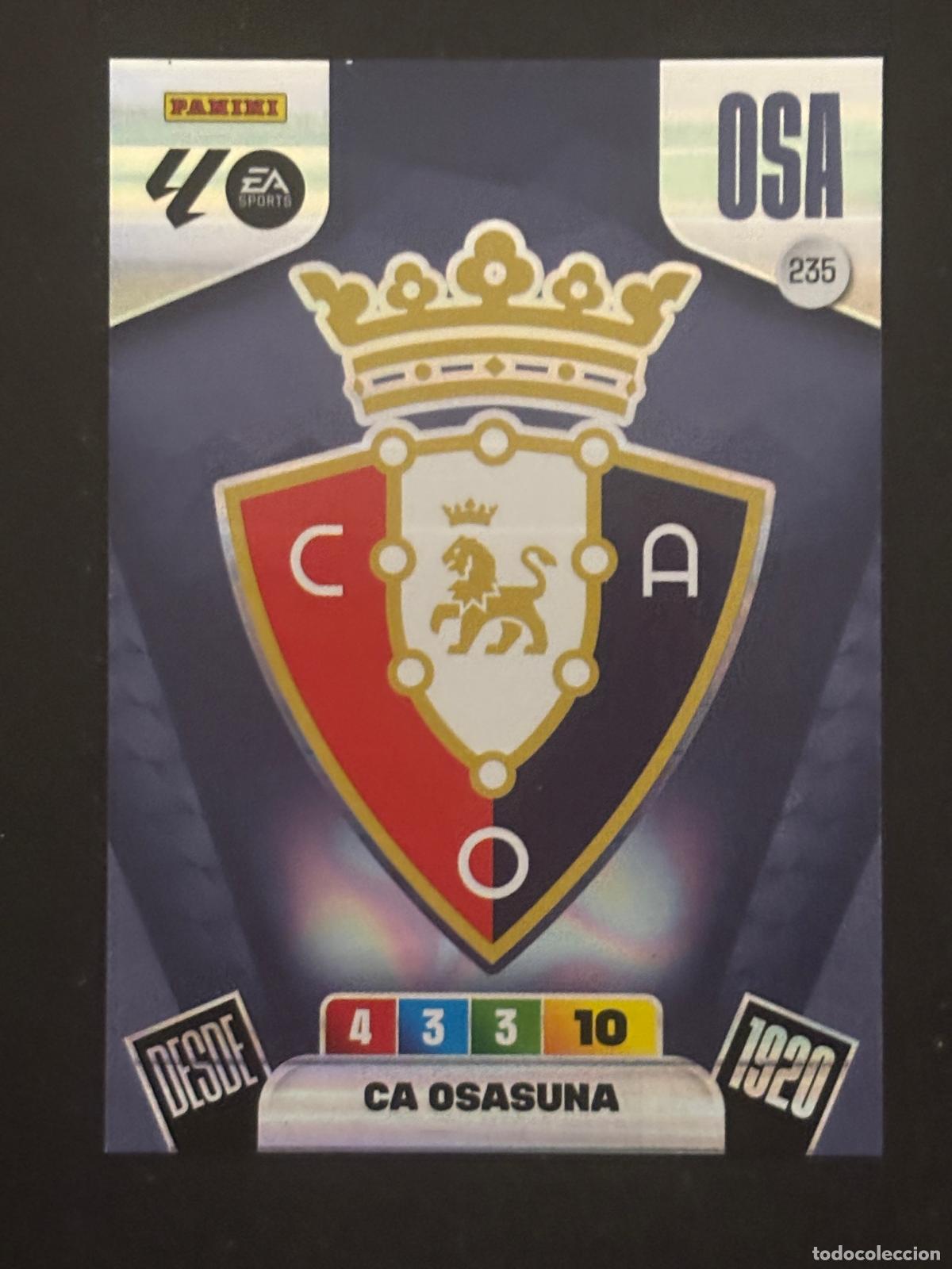 Fu&szlig;ball-Sticker: 235 ESCUDO OSASUNA ADRENALYN XL LALIGA EA SPORTS 25-26 2025-2026 PANINI