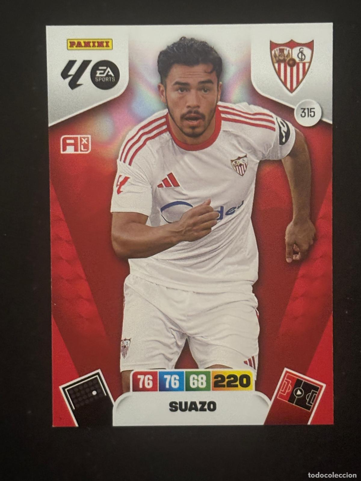 Fu&szlig;ball-Sticker: 315 SUAZO SEVILLA ADRENALYN XL LALIGA EA SPORTS 25-26 2025-2026 PANINI