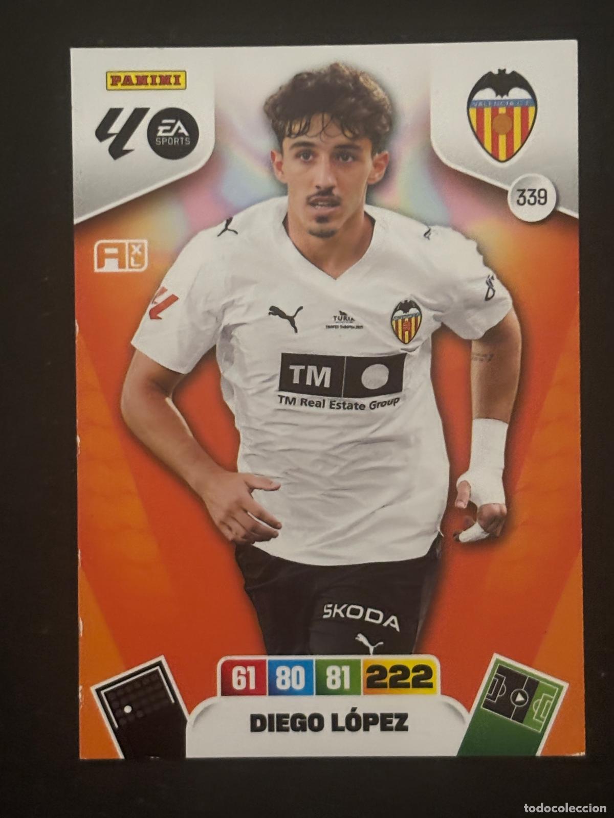 Fu&szlig;ball-Sticker: 339 DIEGO L&Oacute;PEZ VALENCIA ADRENALYN XL LALIGA EA SPORTS 25-26 2025-2026 PANINI