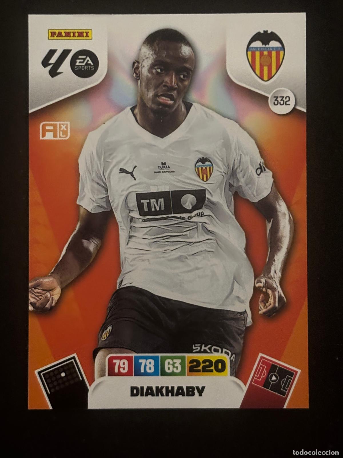 Fu&szlig;ball-Sticker: 332 DIAKHABY VALENCIA ADRENALYN XL LALIGA EA SPORTS 25-26 2025-2026 PANINI