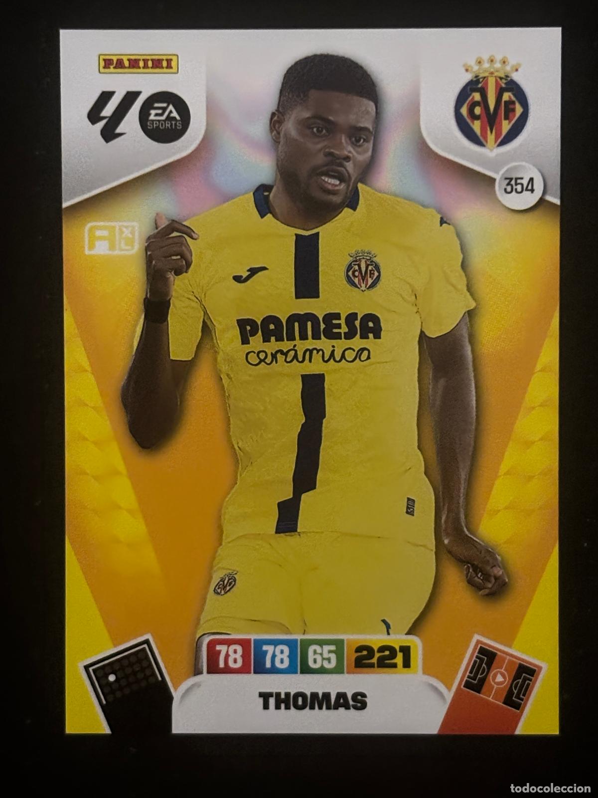 Cromos de f&uacute;tbol: 354 THOMAS VILLARREAL ADRENALYN XL LALIGA EA SPORTS 25-26 2025-2026 PANINI