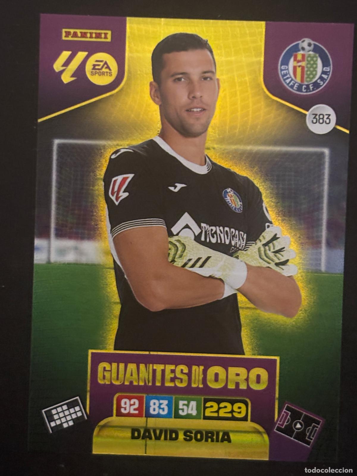 Figurine di Calcio: 383 DAVID SORIA GETAFE GUANTES DE ORO ADRENALYN XL LALIGA EA SPORTS 25-26 2025-2026 PANINI