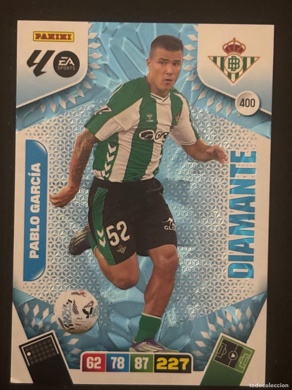 Figurine di Calcio: 400 PABLO GARC&Iacute;A BETIS DIAMANTES ADRENALYN XL LALIGA EA SPORTS 25-26 2025-2026 PANINI