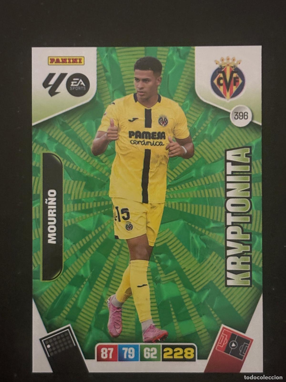 Figurine di Calcio: 396 MOURI&Ntilde;O VILLARREAL KRYPTONITA ADRENALYN XL LALIGA EA SPORTS 25-26 2025-2026 PANINI