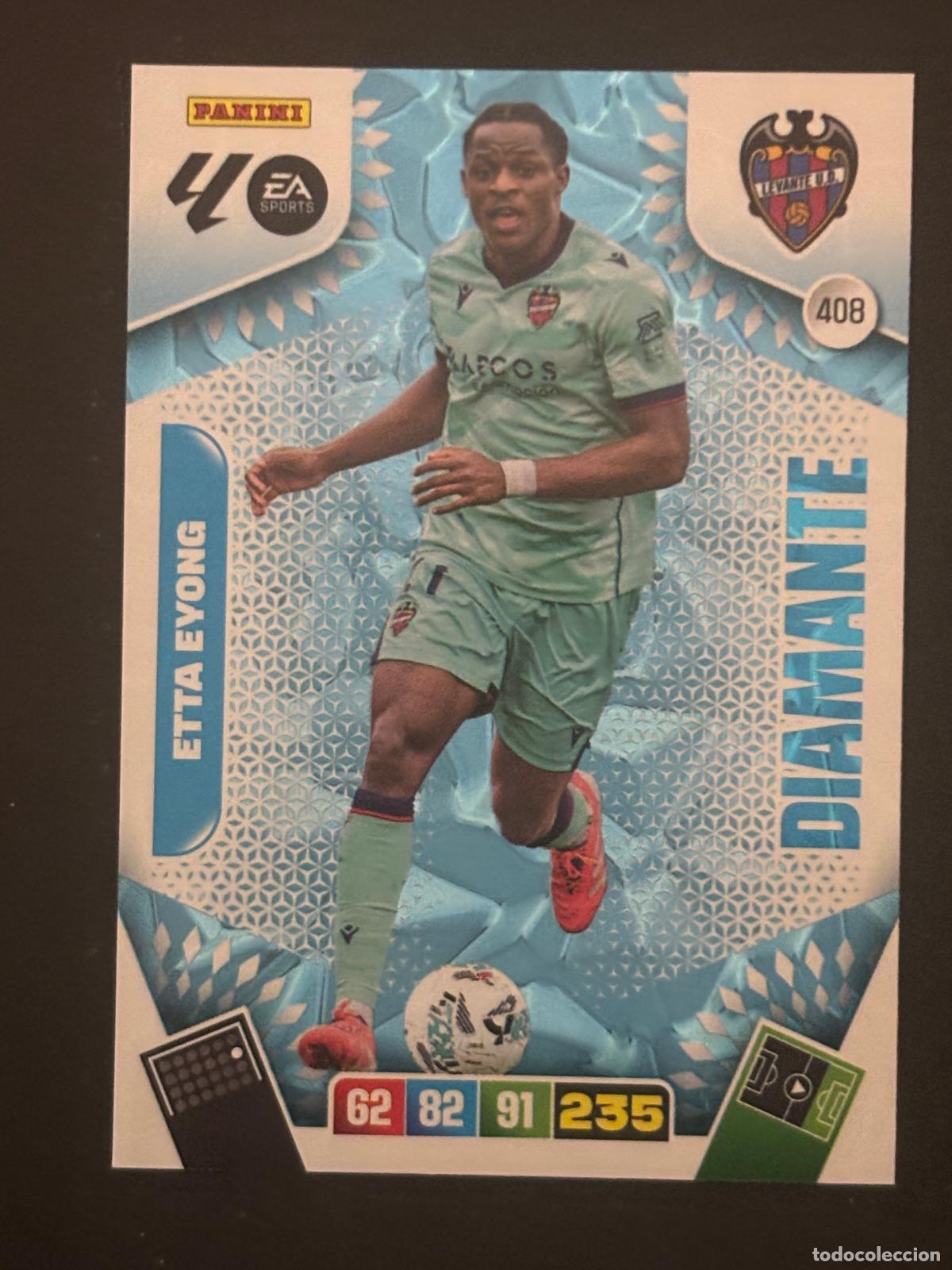 Figurine di Calcio: 408 ETTA EYONG LEVANTE DIAMANTES ADRENALYN XL LALIGA EA SPORTS 25-26 2025-2026 PANINI