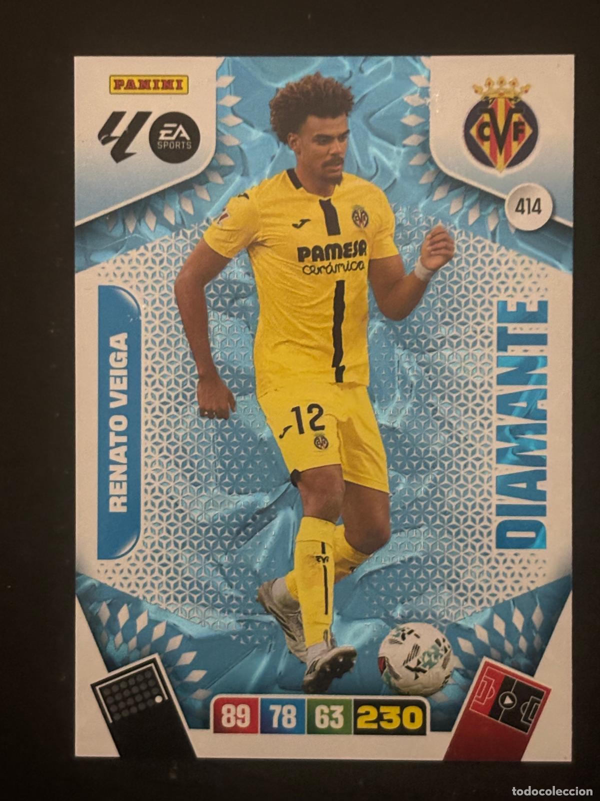 Figurine di Calcio: 414 RENATO VEIGA VILLARREAL DIAMANTES ADRENALYN XL LALIGA EA SPORTS 25-26 2025-2026 PANINI