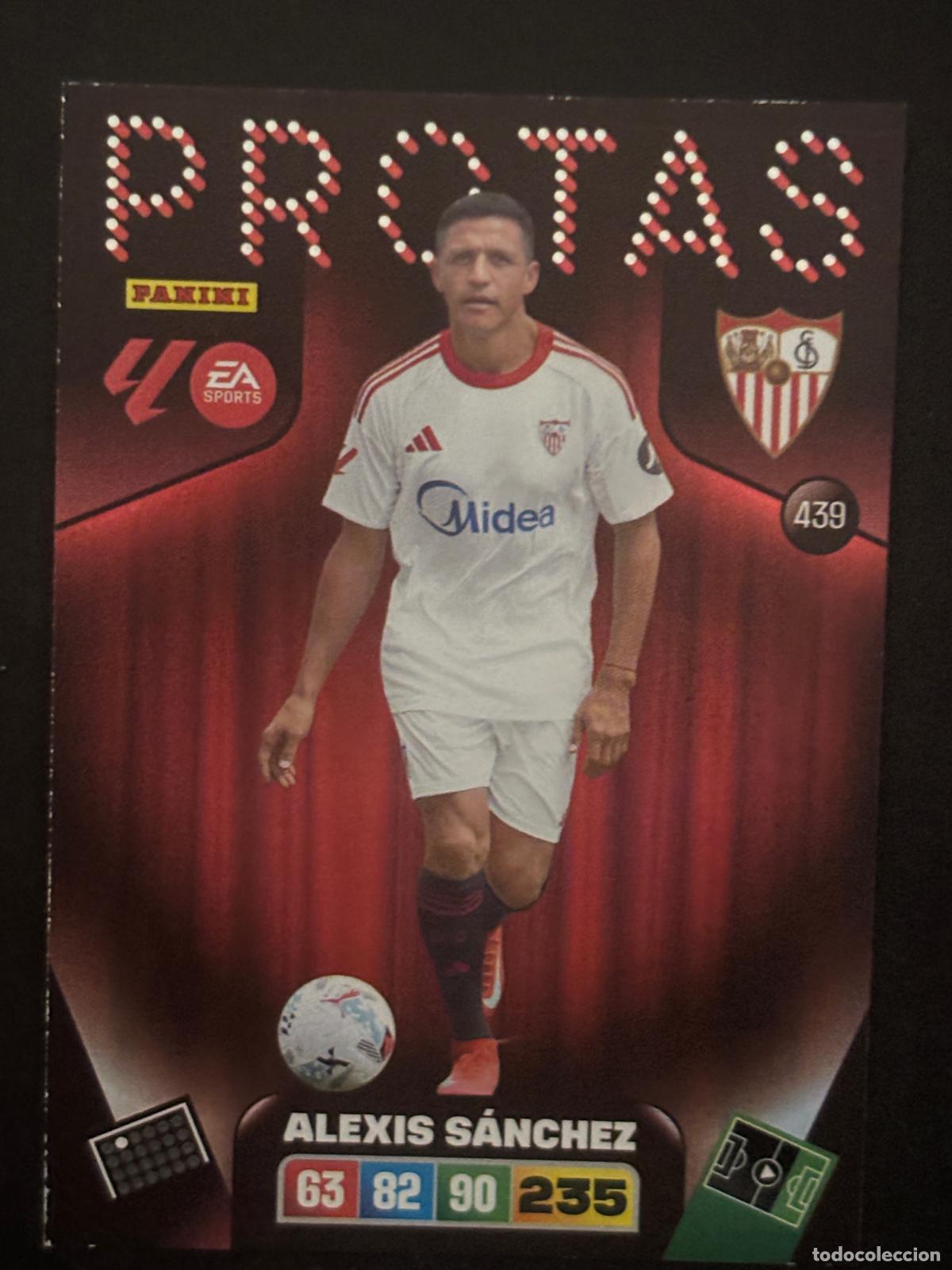 Figurine di Calcio: 439 ALEXIS S&Aacute;NCHEZ SEVILLA PROTAS ADRENALYN XL LALIGA EA SPORTS 25-26 2025-2026 PANINI