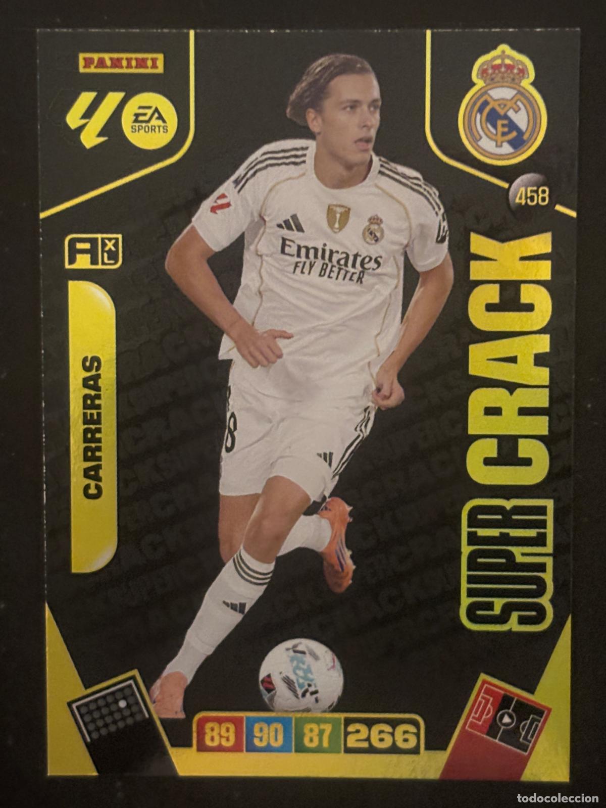 Figurine di Calcio: 458 CARRERAS REAL MADRID SUPER CRACK ADRENALYN XL LALIGA EA SPORTS 25-26 2025-2026 PANINI