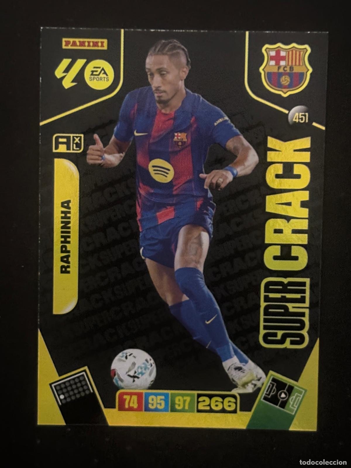 Figurine di Calcio: 451 RAPHINHA BARCELONA SUPER CRACK ADRENALYN XL LALIGA EA SPORTS 25-26 2025-2026 PANINI