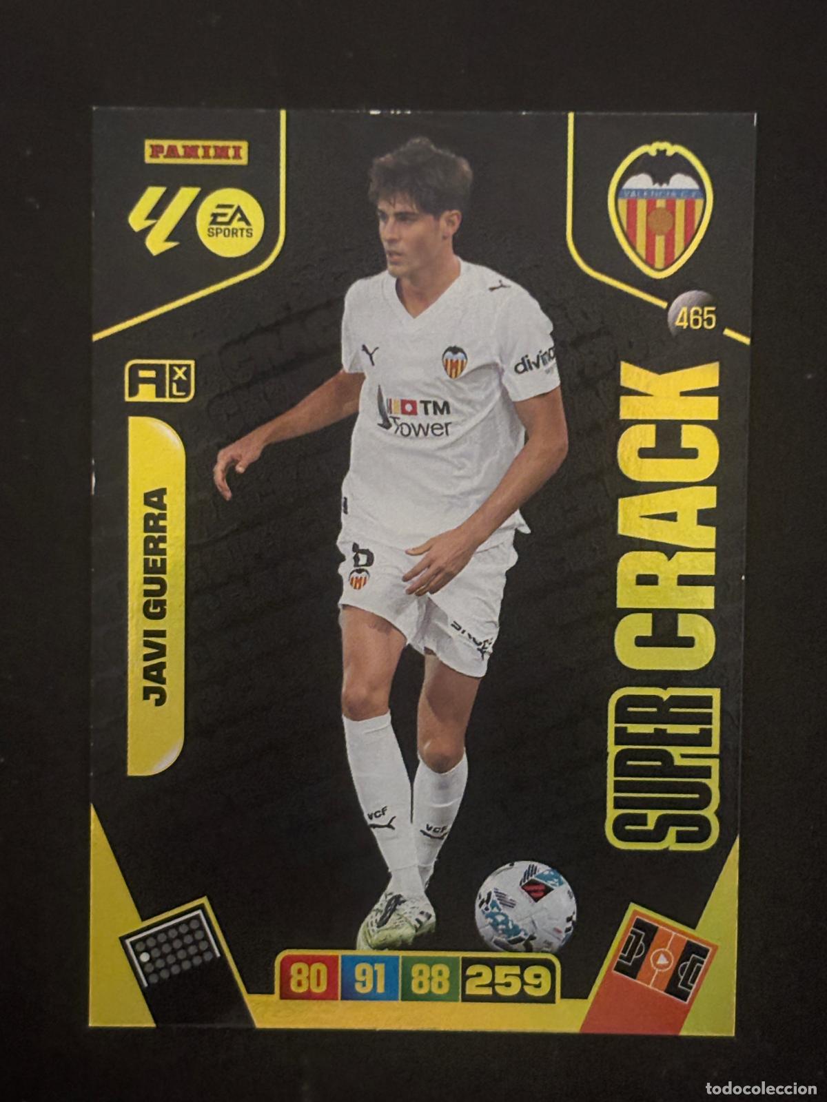Cromos de f&uacute;tbol: 465 JAVI GUERRA VALENCIA SUPER CRACK ADRENALYN XL LALIGA EA SPORTS 25-26 2025-2026 PANINI
