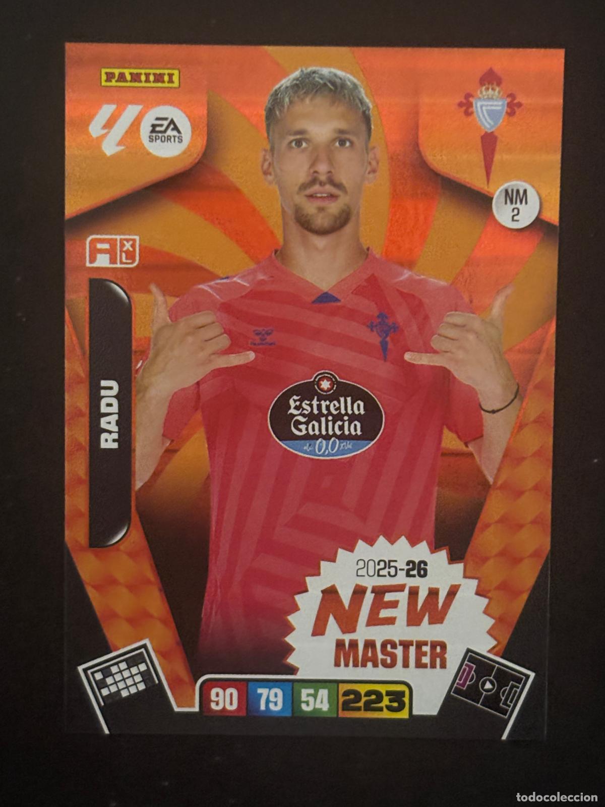Cromos de f&uacute;tbol: NW2 RADU CELTA NEW MASTER ADRENALYN XL LALIGA EA SPORTS 25-26 2025-2026 PANINI