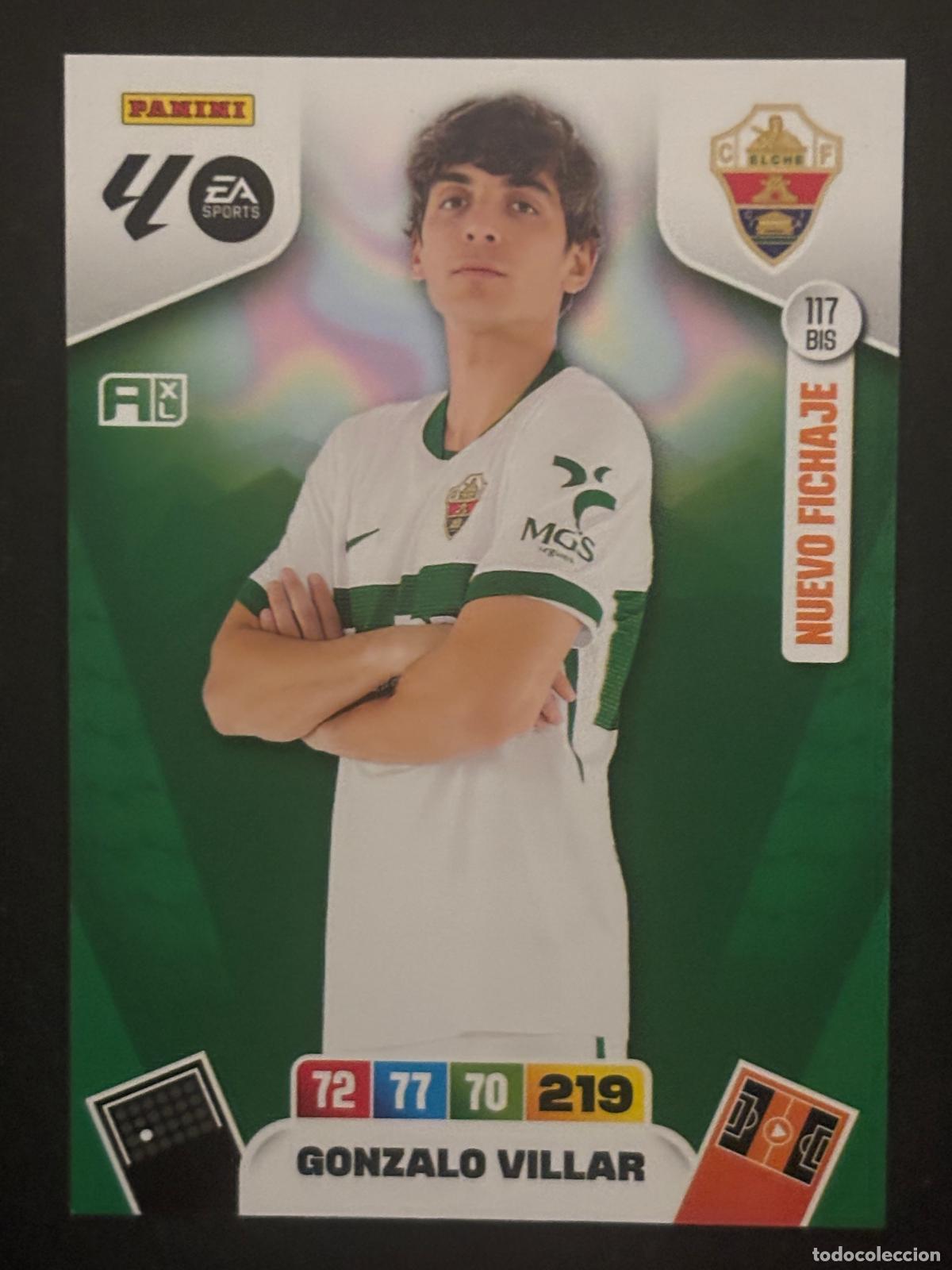 Cartes &agrave; collectionner de Football: 117BIS GONZALO VILLAR ELCHE ADRENALYN PLUS 2&ordf; EDICI&Oacute;N ADRENALYN XL LALIGA 25-26 2025-2026