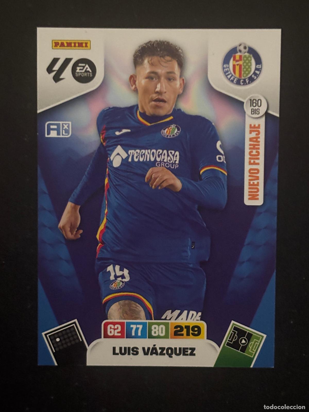Cartes &agrave; collectionner de Football: 160BIS LUIS V&Aacute;ZQUEZ GETAFE ADRENALYN PLUS 2&ordf; EDICI&Oacute;N ADRENALYN XL LALIGA 25-26 2025-2026