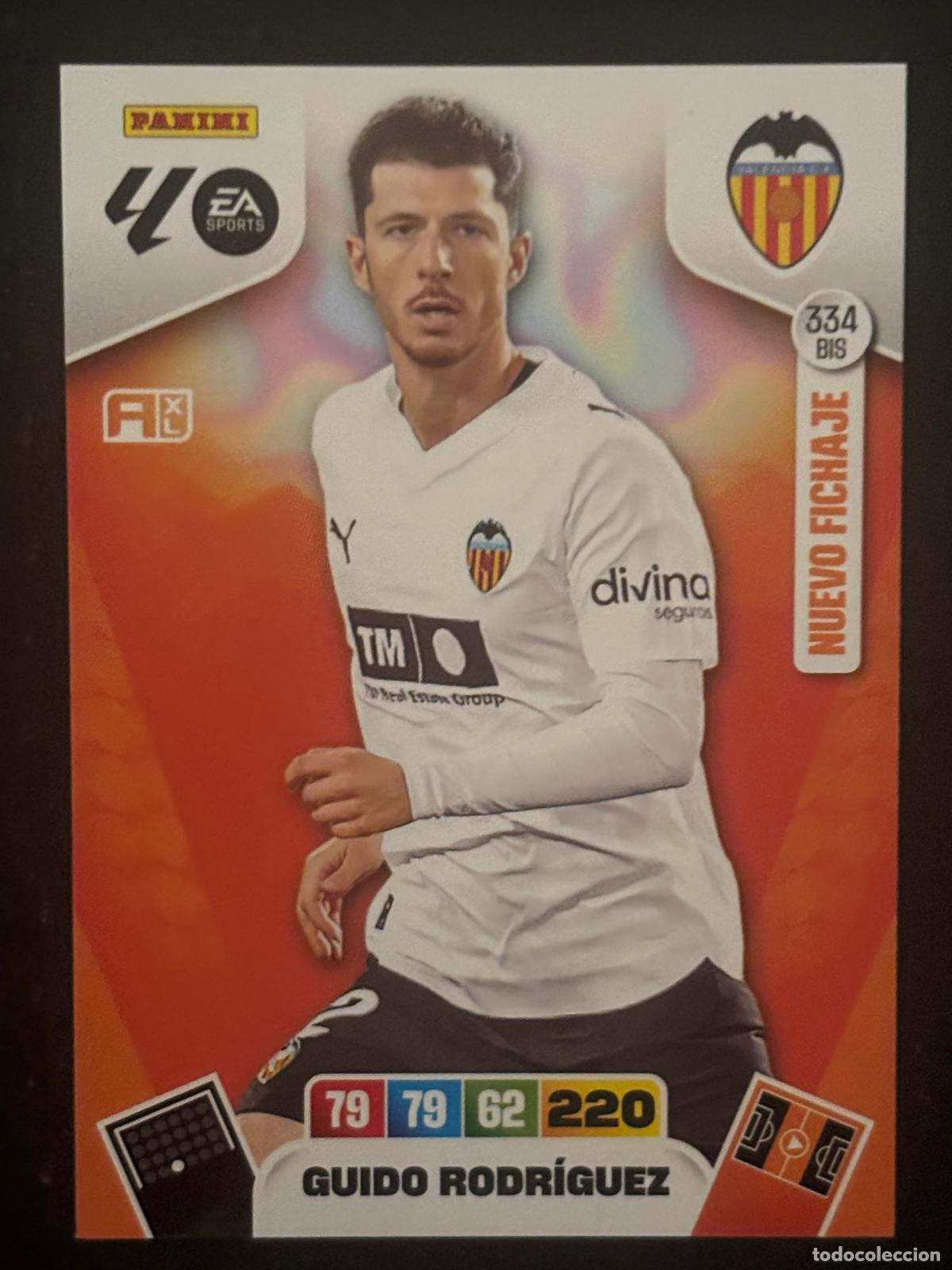 Cartes &agrave; collectionner de Football: 334BIS GUIDO RODR&Iacute;GUEZ VALENCIA ADRENALYN PLUS 2&ordf; EDICI&Oacute;N ADRENALYN XL LALIGA 25-26